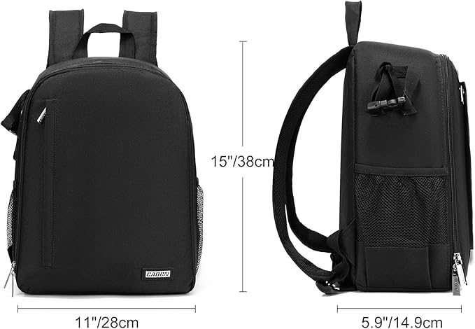 CADeN Camera Backpack Bag Professional for DSLR/SLR Mirrorless Camera Waterproof, Camera Case Compatible for Sony Canon Nikon - Image 9