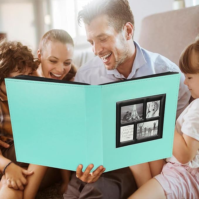Ywlake Photo Album 4x6 1000 Pockets Photos, Extra Large Capacity Family Wedding Picture Albums Holds 1000 Horizontal and Vertical Photos Pictures Teal - Image 7