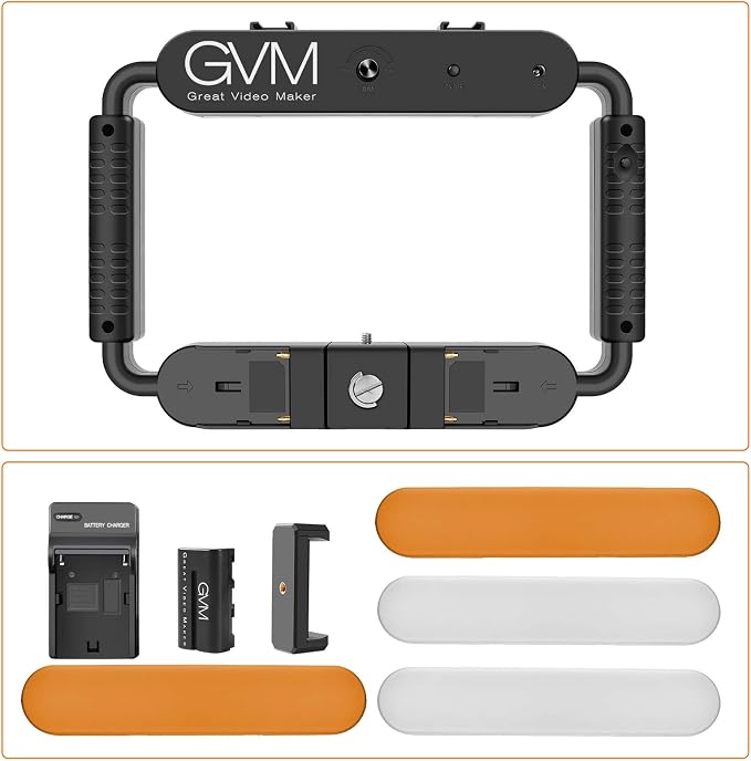 GVM Great Video Maker LED Ring Light 5600K Selfie Light, Smartphone Video Rig & Phone Video Stabilizer for Camera, Smartphone, Makeup, YouTube Setup, Self-Portrait Shooting with Bluetooth - Image 14