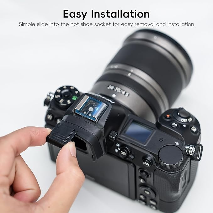 JJC 2 PCS Camera Hot Shoe Cover Cap for Nikon D850 D7500 Z50 Z30 Z8 Z6 Zf | Replaces Nikon BS-1, for Nikon Zf Zfc Z30 Z50II Z9 Z8 Z7 Z6II Z5II D850 D810 D780 D750 D7500 D7200 D5600 D5500 Coolpix P950 - Image 3