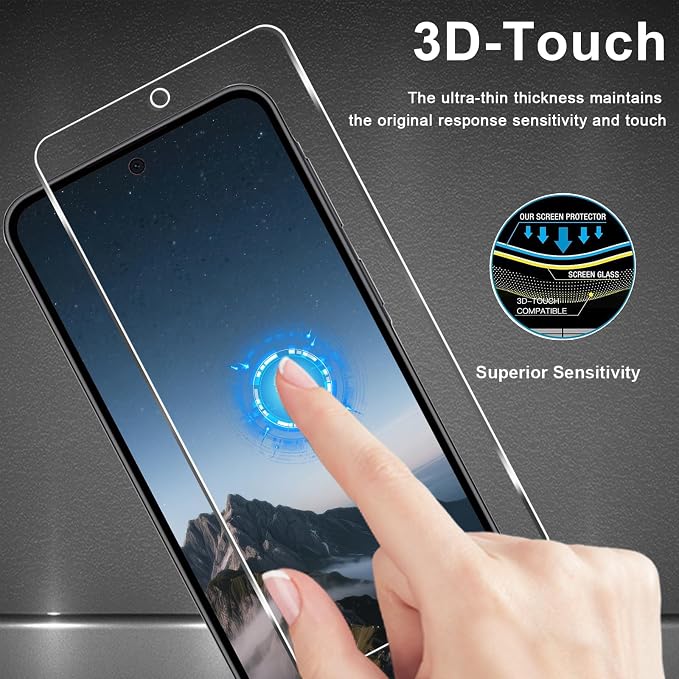 3+3 Pack for Samsung Galaxy A37 5G Screen Protector + Camera Lens Protector | 9H Tempered Glass, Anti Scratch, Easy Installation, Bubble Free, HD Clarity, Case Friendly - Image 6