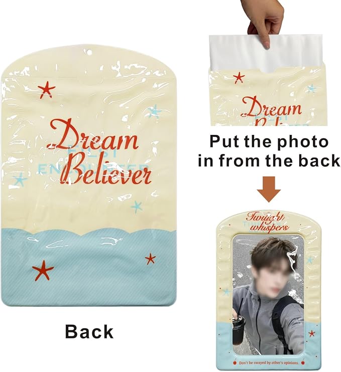Super Large Kpop Photocard Holder, Y2K Charm Card Protector, A4 Size DIY Pictures Display Card Sleeves, 1 Piece - Image 4