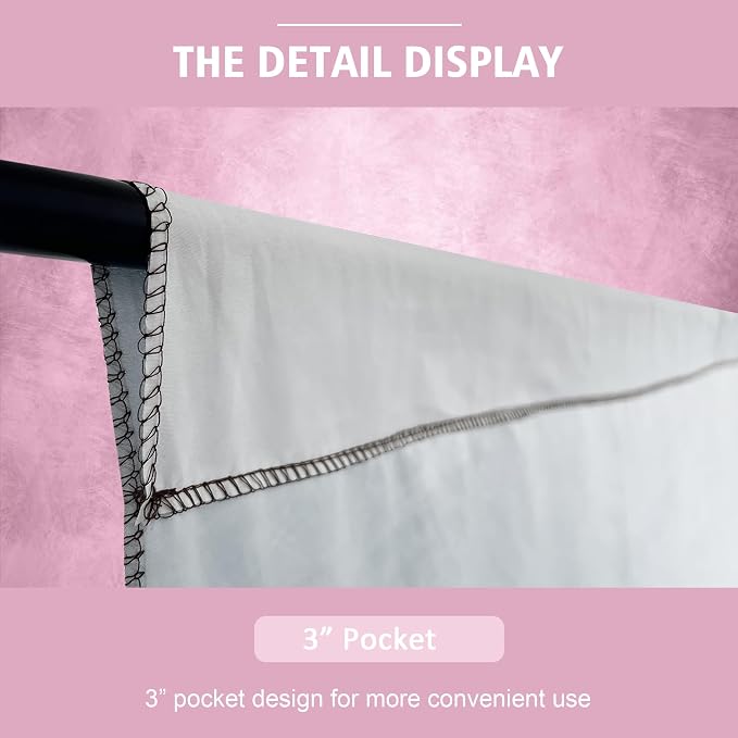 Abstract Photography Backdrop for Photoshoot 8x12ft,Light Pink,No Stand | Professional,Polyester Fabric,Roller Pocket on Top,Vintage Portrait Photo Props Booth Background,Photoshoot Studio - Image 6