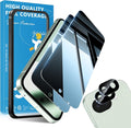 2+2 Pack for Google Pixel 10a Screen Protector Privacy Glass | 2 Pack Camera Lens Protector, Fingerprint Compatible, Anti Spy, 9H Hardness Glass by JavoYion