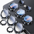 Uyiton for Samsung Galaxy S25 Ultra Camera Lens Protector, Unique Design | Case-Friendly, Military-Grade Sapphire Glass with Aluminum Metal Rear Camera Screen Cover, Black (6.9 inch) by Uyiton