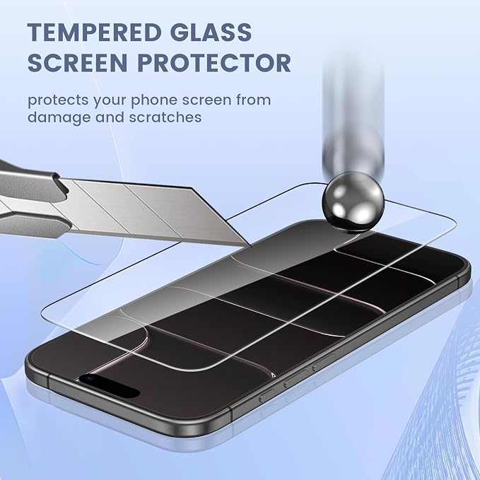 Maxdara for iPhone Air Screen Protector (6.5 inches) | iPhone Air Back Screen Protector and Front Screen Protector with Camera Protector [2+2+2 Pack] - Image 6