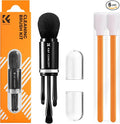 K&F CONCEPT 6-in-1 Keyboard Cleaning Brush Kit for Camera, Lens, PC,Black | Soft Bristles, Easy to Clean, Includes 4 Brush Sizes for Precise, Scratch-Safe Cleaning of Various Devices,MK11 by KFCONCEPT
