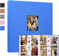 600 Pocket 4x6 Photo Album with Writing Space, Linen Cover, Blue | Large Capacity, 4x6 Album Book, with Memo for Family, Wedding Baby, Travel Memories Graduation Pictures by Xfveiwoo