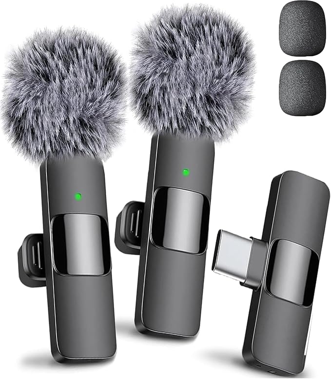Mini Mic Pro (Latest Model – #1 Microphone for iPhone & Android, Wireless Mini Microphone, Clear Voice, Noise Cancelling, Lavalier Mic for TikTok, YouTube & Interviews (iPhone 15+) by MiniMicPro