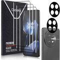 Didisky Screen Protector for Oneplus 13(Not for 13r,13t,13 Pro),3 Pack Tempered Glass Film with 2 Pak Lens Protector,Bubble Free,Easy to Install,Scratch-Resistant,9H Hardness, 3D Curved Full Coverage by Didisky