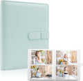 Photo Albums 4x6 Pictures – 152 Pockets Vegan Leather Cover Memory Album Book, Suitable for Family Wedding Boys Girls and Babies Storage (Mint) by Tugle