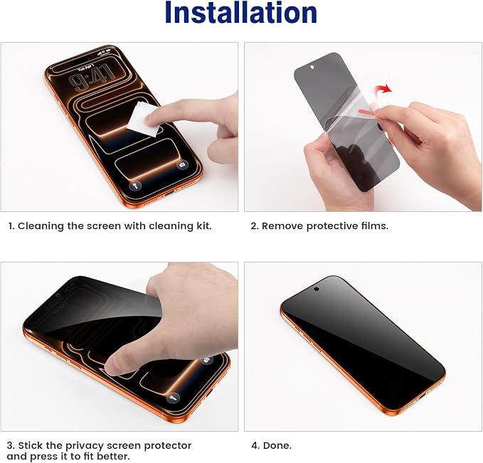 VEGO for iPhone 17 Pro Case with Slide Camera Cover and Kickstand Orange | Privacy Screen Protector & Ring Kickstand Military Grade Heavy Duty Protection Cover for iPhone 17 Pro - Orange - Image 8