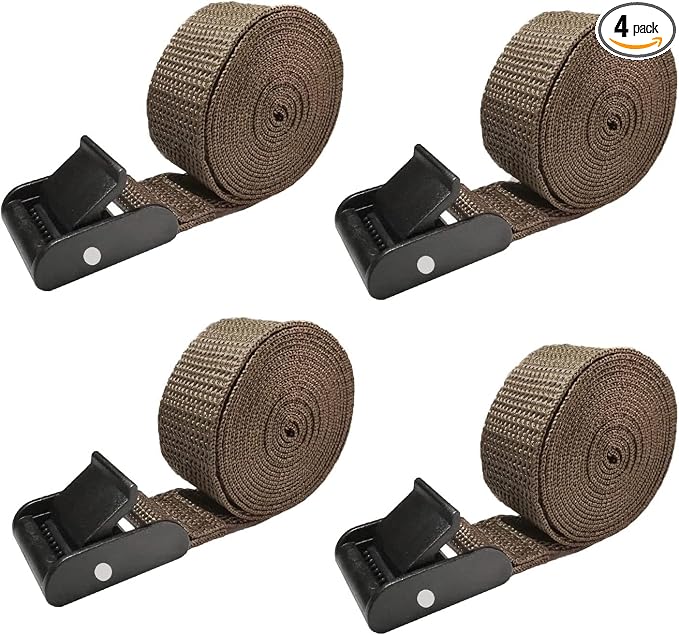 4 Pack Trail & Game Camera Mount Tree Straps with Snap, 185cm/6ft Foldable Nylon Fiber Strap Portable UV Resistant Sturdy Buckle Easy to Use for Trail Cameras Accessory by Unknown