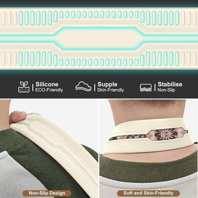 FIEIL Neck Strap Silicone Camera Straps - Padded Camera Strap, 1.5" Wide Adjustable Nylon Shoulder Strap - Compatible with Canon, Nikon, Sony, and More DSLR and Mirrorless Cameras (Khaki Brown) - Image 6