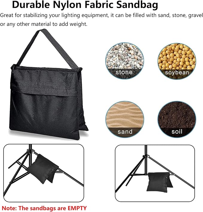 Photo Backdrop Stand for Photography 7ft x 10ft Background Stands for Photoshoot Support Kit with Carry Bag for Photo Studio Parties Events Decoration - Image 4