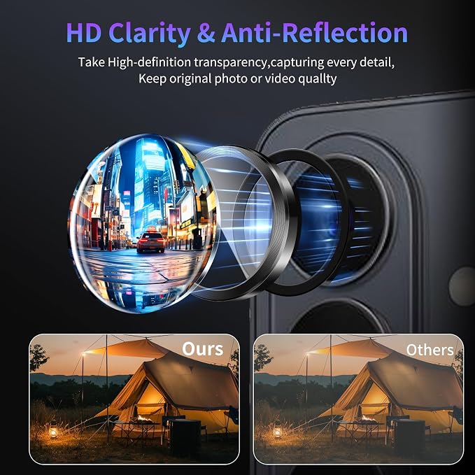 Camera Lens Protector for Samsung Galaxy S26 Plus/S26+,1 Pack | Tempered Metal Glass Camera Cover Film,HD Clear,Anti-Scratch Lens Screen Protector Film,Case Friendly,Black Titanium - Image 3