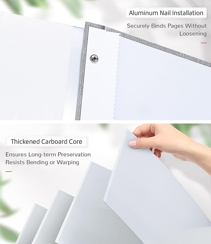 Artfeel Photo Album Self Adhesive Scrapbook Album for 3x5 4x6 5x7 8x10 Pictures,40 Pages Linen Cover with Display Window DIY Photo Book,Ideal Gifts for Family Travel Wedding Baby - Image 7