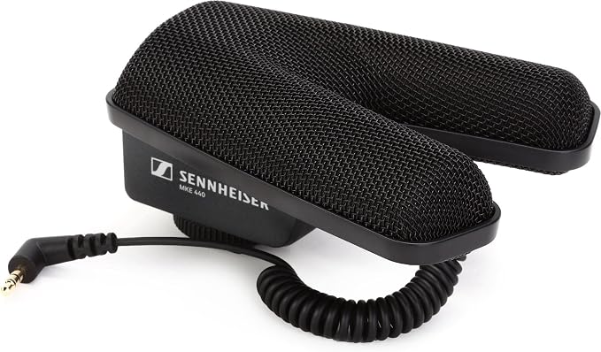 Sennheiser Professional MKE 440 Compact Stereo Shotgun Microphone with 3.5mm Connector for Cameras, 506258,Black | Dual supercardioid shotguns with all-metal housing and 3.5mm jack for videography, interviews and field recording by Unknown