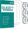 3+3 Pack Glass Screen Protector for iPhone 16 Pro, 6.3 Inch | Camera Lens Protector, HD Clear Tempered Glass Film, Anti-Scratch, Bubble Free, Case-friendly by AVOAR