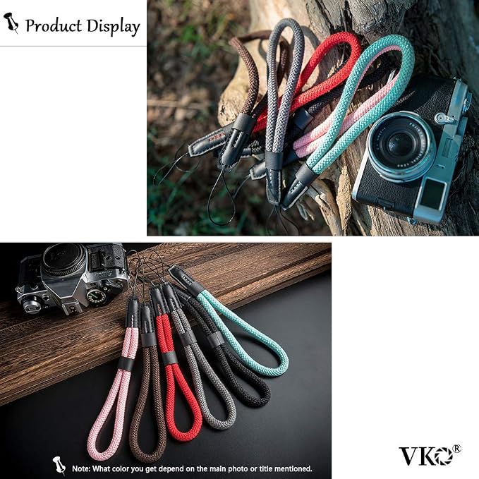 VKO Soft Camera Wrist Strap, Rope Camera Hand Strap | for Point-and-Shoot Camera,Mirrorless Camera,Small Camera Hand Strap Green - Image 4