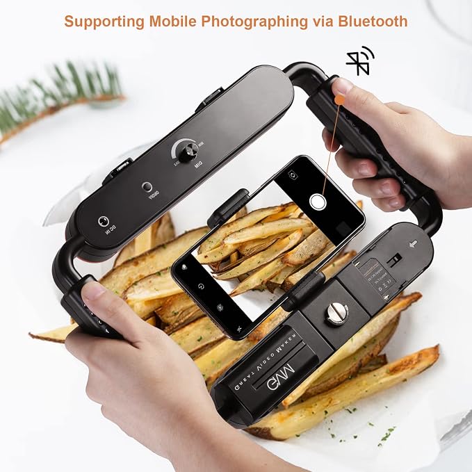 GVM Gimbal Stabilizer Phone Video Light Kit for Smartphone, Content Creator Kit, 5600K LED Equipment with Microphone &Tripod for Recording, Vlogging, Live Streaming, YouTube, TikTok - Image 6
