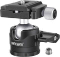 NEEWER 28mm Low Profile Tripod Ball Joint 360° Pan Rotation with 1/4" Arca Type Quick Release Plate and Spirit Level for Tripods, Monopods, Max Load: 6.6LB/5kg by Neewer