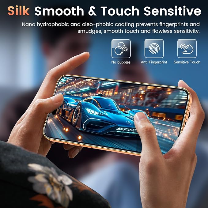 Fotbor Compatible with 3 Pack iPhone 17 Pro Screen Protector with 1 Set Camera Lens Protector, 2025 Upgrade 9H+ Premium Tempered Glass 17Pro, Easy Installation Kits, 6.3 inch - Image 7