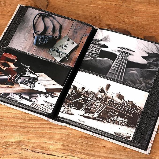Photo Album 4x6, Soft Fabric Cover Pictures Photo Albums Memory Book for Family Baby Wedding Anniversary Birthday (Multicolor, 200 Pockets) - Image 5