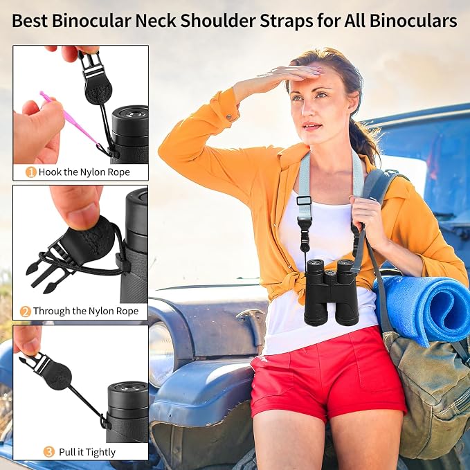 FIEIL Nylon iPad Strap, Adjustable Camera Neck Strap, Comfortable Shoulder Strap for Bags, Cellphone Tablet, Camera, Laptop, Binocular, Luggage Bag (Blue Universal Shoulder Strap) - Image 4