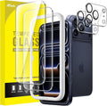 JETech Screen Protector for iPhone 17 Pro, 2+2 Pack | with Camera Lens Protector, HD Clear Tempered Glass, Anti-Scratch Protection, Easy Installation Tool by JETech
