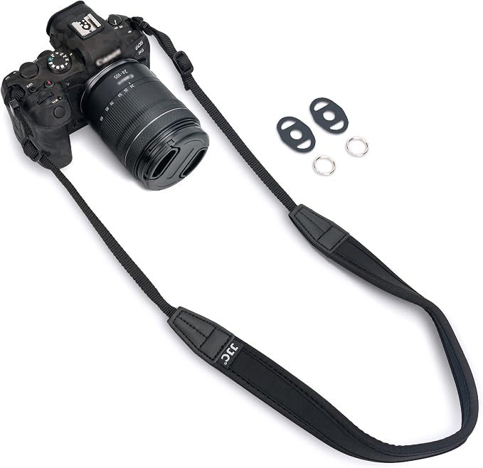 Soft Camera Neck Strap for Canon R5 R6 Mark III II for Sony RX10V A7M5 A7CR | Camera Shoulder Strap for R10 R8 A7V A7 V IV A7C II R A7R VI V IV A6700 ZVE10 II ZV-E1 A7SIII X100VI Z5II Z6III Z50II Z6II by JJC