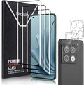 Didisky Screen Protector for Oneplus 10 Pro (Not for 10t,10), 3 Pack Tempered Glass Film with 2 Pak Lens Protector, 3D Curved Full Coverage,Easy to Install,Bubble Free,9H,Anti Scratch by Didisky
