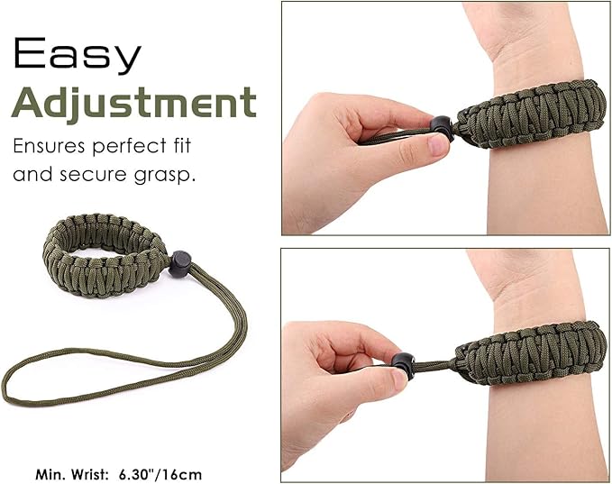 MoKo Paracord Nylon Braided Camera Hand Grip Strap for Video Camcorder/Binoculars/Nikon/Canon/Sony/SLR/DSLR Digital Camera - Image 4