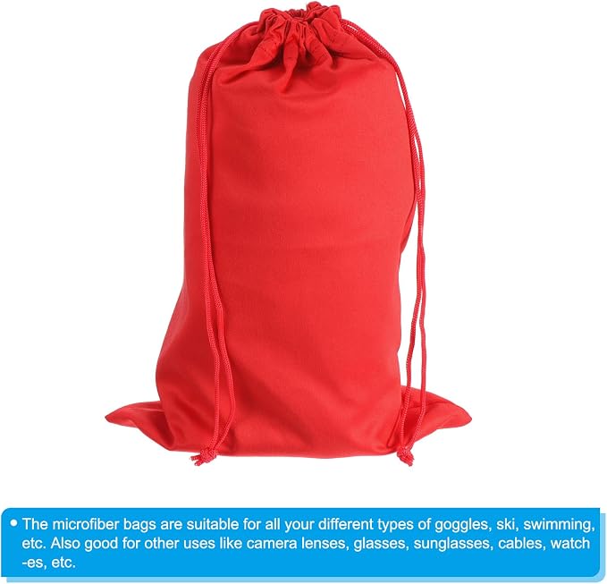 PATIKIL Ski Goggle Bag, Microfiber Snow Goggles Case Storage Sleeve Drawstring Pouch - Image 4