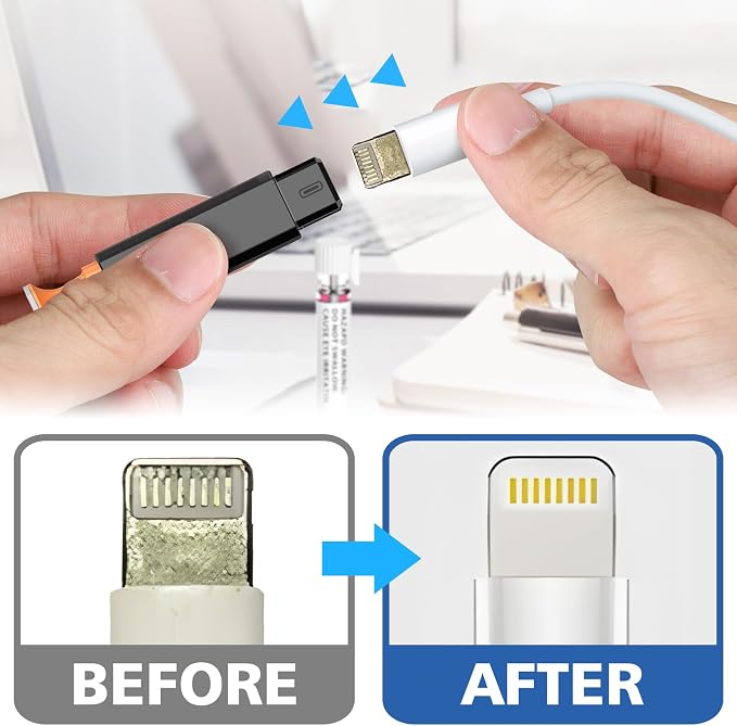 13-in-1 for iPhone Cleaning Kit Charging Port Cleaner with Portable Case | Multi-Tool Phone Cleaner for Repair iPhone AirPods Pro iPad (Type C) Charging Port Speaker, Lightning Cables, Connectors - Image 3