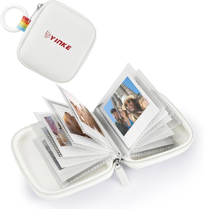 Pocket Photo Album for Polaroid Go Instant Mini Camera & Polaroid Go Film | Portable Travel Protective Case, Stores Up to 40 Photos, Compact Pocket Design by YINKECASE