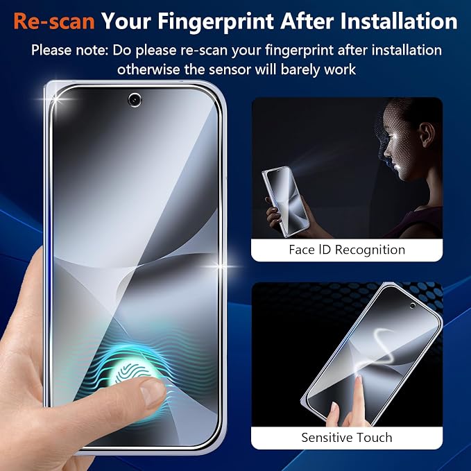 (3+2 Pack) Glass Screen Protector for Google Pixel 10 Pro Fold with Camera Lens Protector,9H Tempered Glass,Fingerprint Unlock,Anti-Scratch,Bubble Free,Case Friendly - Clear - Image 4