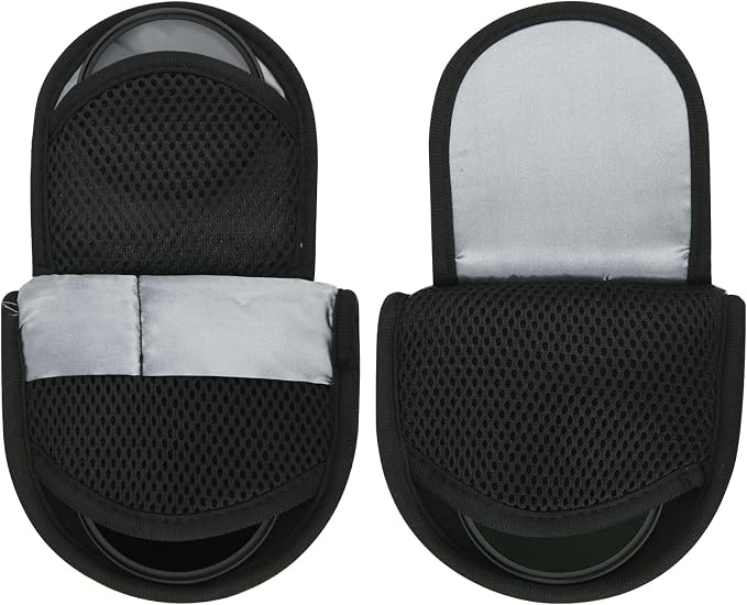 Camera Filters Case Bags for Round Filters Up to 62mm,Water-Resistant Fabric Design Lens Filter Pouch (Small) - Image 3