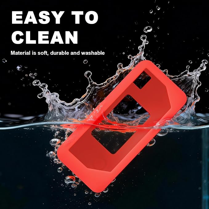 Silicone Case for Kodak CHARMERA Millennium Keychain Mini Digicam Blind Box | Soft Keychain Camera Sleeve, Precise Cutouts, Case-On Charging & SD Card Access, For Collectors & Daily Carry, Red - Image 5