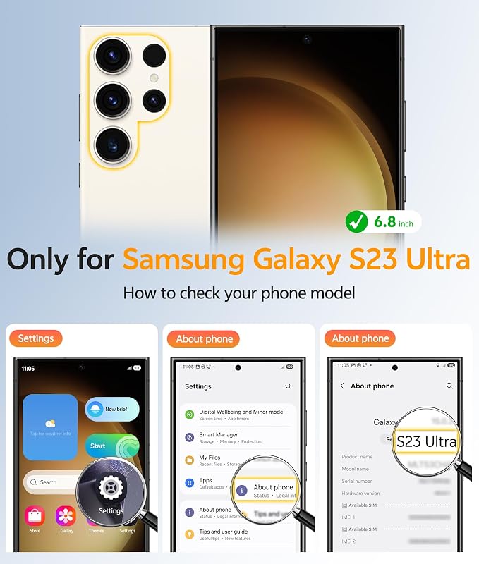 FNTCASE for Samsung Galaxy S23 Ultra Case, Compatible with Magsafe Clear | Anti Yellowing Magnetic Back, 14FT Military Grade Drop Protection, Shockproof Protective Phone Cover, Transparent - Image 2