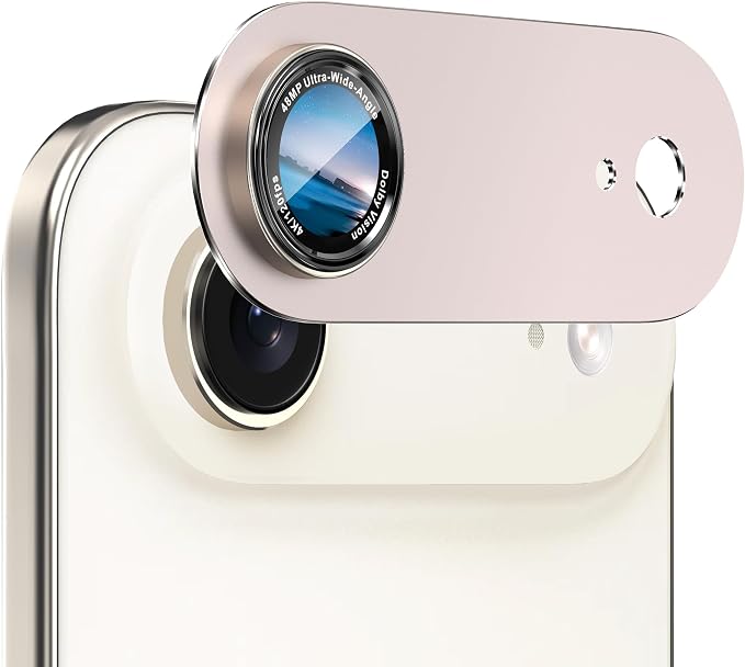 CACOE Metal Camera Lens Protector for iPhone Air | Tempered Glass Cover, Anti-Scratch, Drop-Proof, Strong Adhesion, Camera Screen Cover Accessories, Light Gold by CACOE