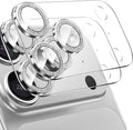 2 Pack for iPhone 17 Pro Max Camera Lens Protector | Bling Tempered Glass 9 Hardness,Anti-Scratch High Definition Camera Screen Protector (Silver) by NECARSIN