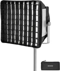 NEEWER Upgraded Softbox Diffuser Only for NEEWER RGB1200 Video Light, 14.6"x13.6"/37x34.5cm Foldable Soft Box with Grid/Bag/Blackout Hood, Quick Set Up for Portrait Studio Photography Lighting, NS5S by Neewer