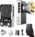 NEEWER 100W Ultra Compact LED Video Light APP/Panel Control, Pocket Size Bi Color COB Continuous Output Lighting with 4 Dimming Curves/2700K-6500K/CRI96+ for Studio Photography Recording, FS100B by Neewer