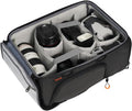 TARION Medium Camera Insert Bag Quick Access DSLR Inner Case Organizer M | Fits 2 Cameras 7 Lenses Drone Gear, Full Back Opening, Framed Top Lid, Protective Insert Cube, 14.6x11x6.7" ShellCore M by TARION