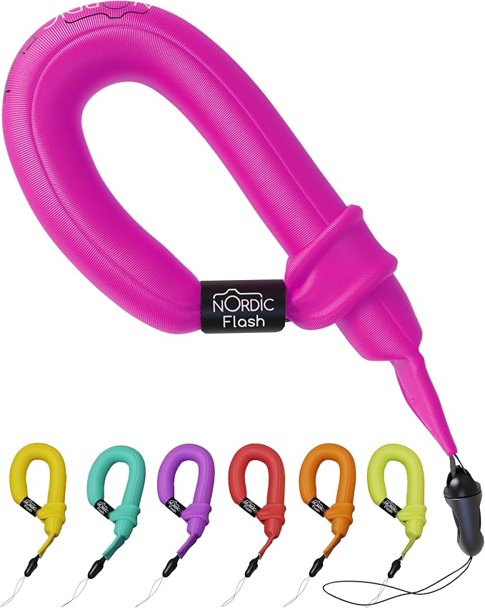 Nordic Flash Waterproof Phone & Camera Float Wrist Strap for Underwater | Waterproof Float Strap Compatible with GoPro Hero 13, Insta360 X4, DJI Action 5 Pro, iPhone, OM System TG-7 & Kodak WPZ2 by NordicFlash