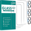 3+3 Pack Glass Screen Protector for iPhone 16 Plus, 6.7 Inch | Camera Lens Protector, HD Clear Tempered Glass Film, Anti-Scratch, Bubble Free, Case-friendly by AVOAR