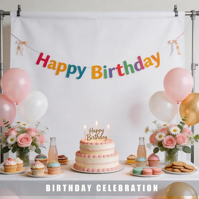 White Photo Backdrop for Photoshoot Background Photography 5x7ft | Polyester, Portrait Product Professional Fashion Shoot, Festival Celebrations - Image 2