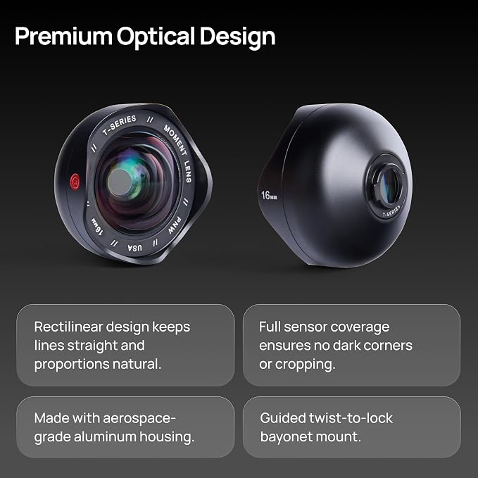 Moment 16mm Wide Lens for iPhone – T-Series & M-Series Mobile Lens for Ultra-Wide Photos & Videos (T-Series II) - Image 9