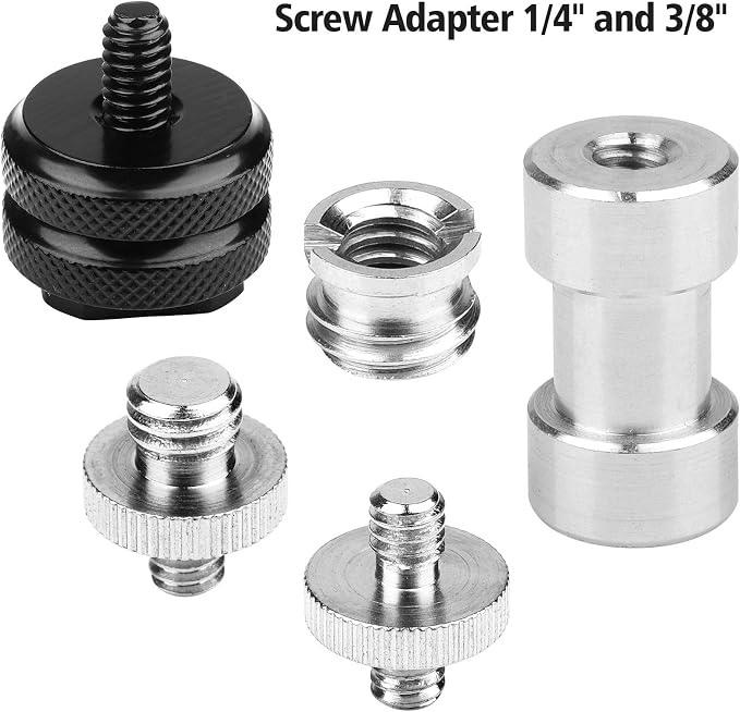 Camera Mount Screw, ChromLives 1/4 to 3/8 Tripod Screw Adapter,1/4 Screws,3/8-20 Thread Converter Adapter,Camera Hot Shoe Mount Adapters for Monopod,Ballhead Flash Light,22Pack - Image 3
